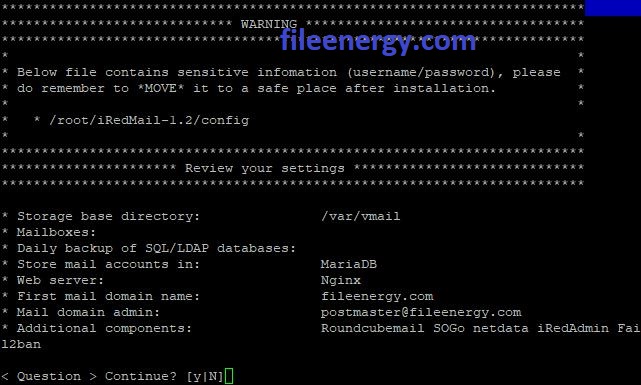 Установка почтового сервера iRedMail на Linux Ubuntu