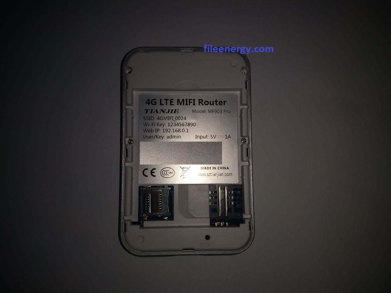 Карманный Wi-Fi роутер (модем) TianJie 4G Lte MF903Pro